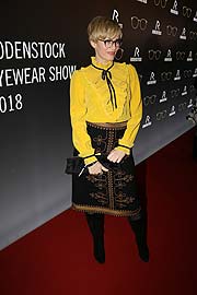 Schauspielerin Gesine Cukrowski bei der Rodenstock Eyewear Show am 12.01.2018 im Münchner Haus der Kunst (Foto: Martin Schmitz)
